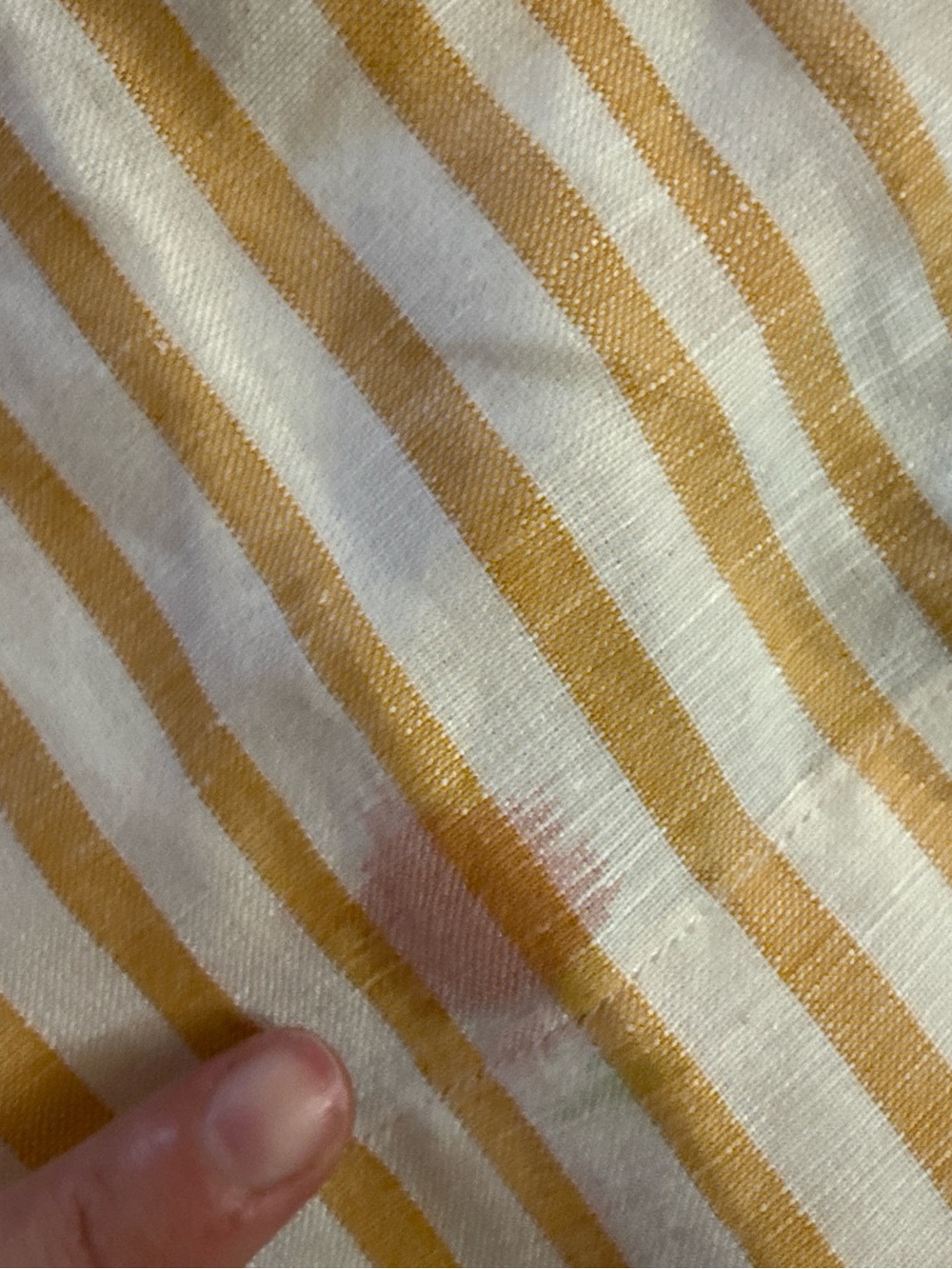 Madewell Yellow and White Striped Midi Skirt - Picture 5 of 5